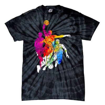 Basketball Player Basketball Tie-Dye T-Shirt