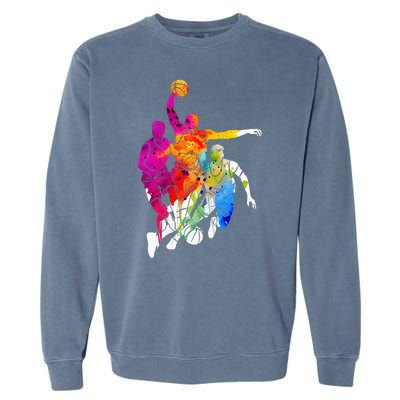 Basketball Player Basketball Garment-Dyed Sweatshirt