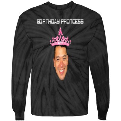 Birthday Princess Tie-Dye Long Sleeve Shirt