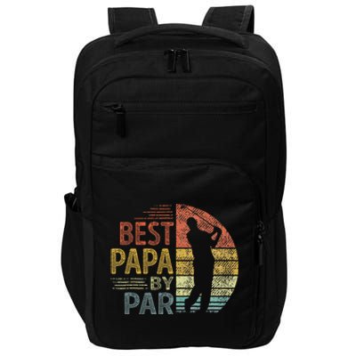 Best Papa By Par Fathers Day Golf Gift Grandpa Impact Tech Backpack