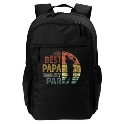 Best Papa By Par Fathers Day Golf Gift Grandpa Daily Commute Backpack