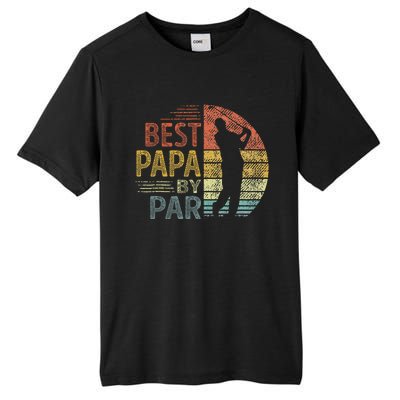 Best Papa By Par Fathers Day Golf Gift Grandpa Tall Fusion ChromaSoft Performance T-Shirt