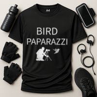 Bird Paparazzi Bird Photography Camera Bird Watcher Cooling Performance Crew T-Shirt