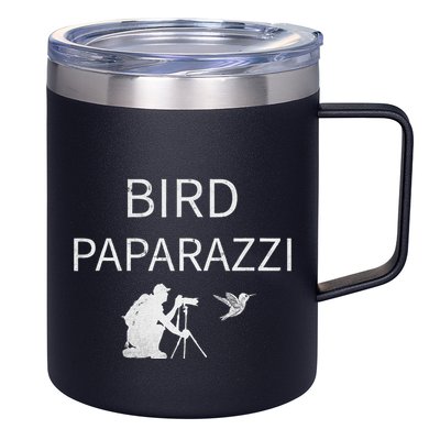 Bird Paparazzi Bird Photography Camera Bird Watcher 12oz Stainless Steel Coffee Mug