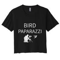 Bird Paparazzi Bird Photography Camera Bird Watcher Women's Crop Top Tee