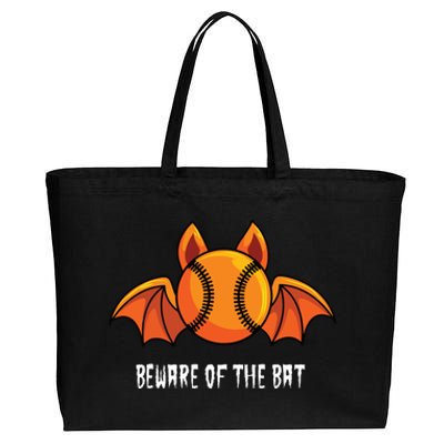 Baseball Player Bat Halloween Softball Costume Party Cotton Canvas Jumbo Tote