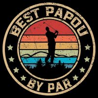 Best Papou By Par Father's Day Funny Golfing Cooling Performance Crew T-Shirt