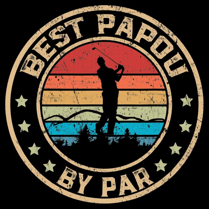 Best Papou By Par Father's Day Funny Golfing Cooling Performance Crew T-Shirt