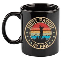 Best Papou By Par Father's Day Funny Golfing 11oz C Handle Ceramic Mug