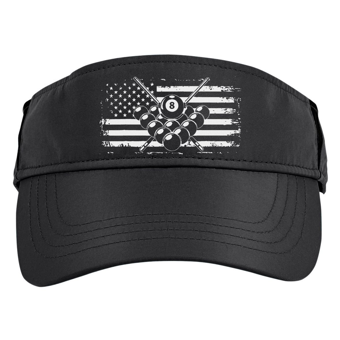 Billiards Pool Billiards American Flag Gift Adult Drive Performance Visor