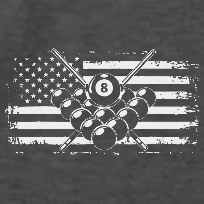 Billiards Pool Billiards American Flag Gift Vector Backpack