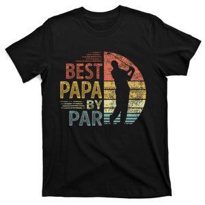 Best Papa By Par Father's Day Golf Gift Grandpa T-Shirt