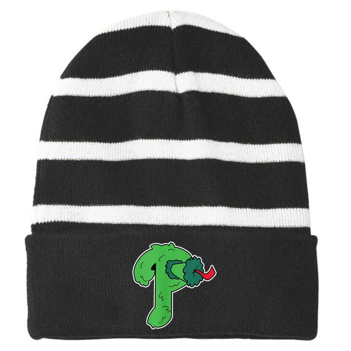 Big Phanatic Striped Beanie with Solid Band