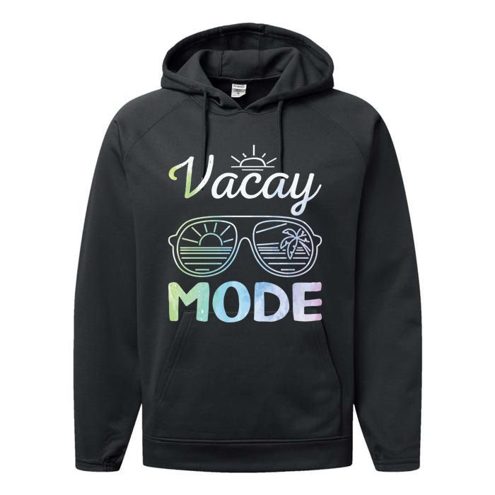 Beach Party Beach Vacation Mode On Vacay Mode Performance Fleece Hoodie