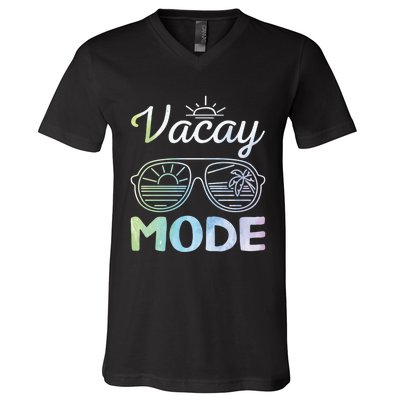 Beach Party Beach Vacation Mode On Vacay Mode V-Neck T-Shirt