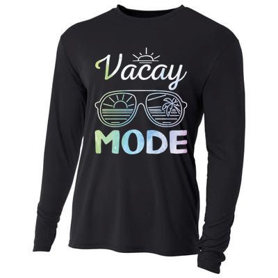 Beach Party Beach Vacation Mode On Vacay Mode Cooling Performance Long Sleeve Crew