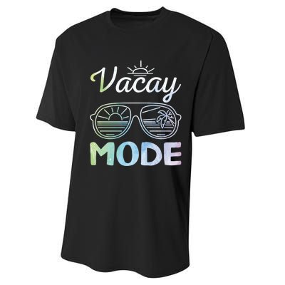 Beach Party Beach Vacation Mode On Vacay Mode Performance Sprint T-Shirt