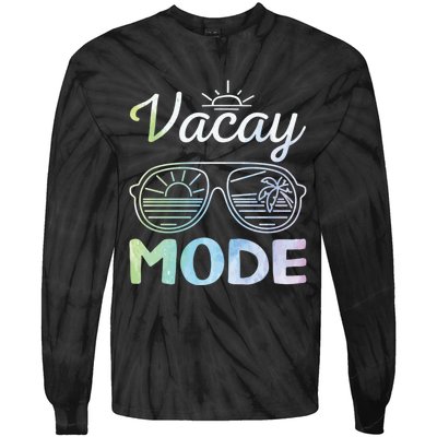 Beach Party Beach Vacation Mode On Vacay Mode Tie-Dye Long Sleeve Shirt