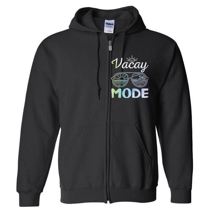 Beach Party Beach Vacation Mode On Vacay Mode Full Zip Hoodie