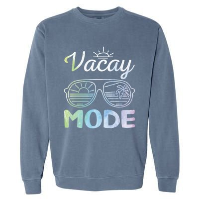 Beach Party Beach Vacation Mode On Vacay Mode Garment-Dyed Sweatshirt