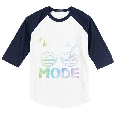 Beach Party Beach Vacation Mode On Vacay Mode Baseball Sleeve Shirt