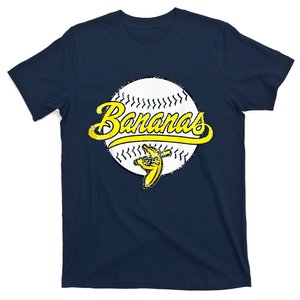 Banana Playing Baseball Fruit Lover Funny LetS Go Bananas T-Shirt