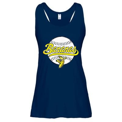 Banana Playing Baseball Fruit Lover Funny LetS Go Bananas Ladies Essential Flowy Tank