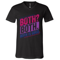 Bi Pride Bisexual Bisexuality Bi Flag V-Neck T-Shirt