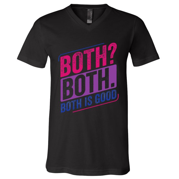 Bi Pride Bisexual Bisexuality Bi Flag V-Neck T-Shirt