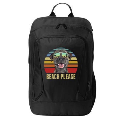 Beach Please Border Terrier Dog Funny Summer Gift City Backpack