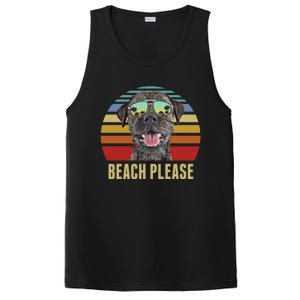 Beach Please Border Terrier Dog Funny Summer Gift PosiCharge Competitor Tank