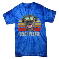 Beach Please Border Terrier Dog Funny Summer Gift Tie-Dye T-Shirt