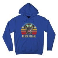 Beach Please Border Terrier Dog Funny Summer Gift Tall Hoodie