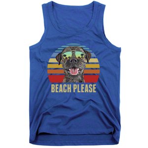 Beach Please Border Terrier Dog Funny Summer Gift Tank Top