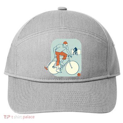 Bike Polo 7-Panel Snapback Hat