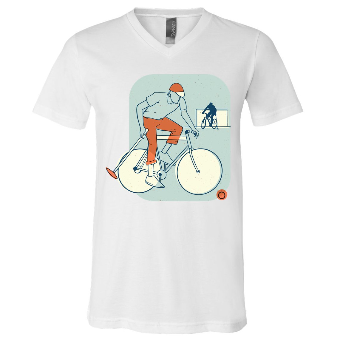 Bike Polo V-Neck T-Shirt