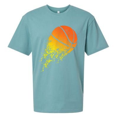 Basketball Player Bball Sports Coach Fan Baller Sueded Cloud Jersey T-Shirt