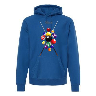 Billiard Pool Billiards Gift Premium Hoodie