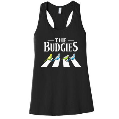 Budgie Parakeet Bird Design For A Budgerigar Owner Women's Racerback Tank