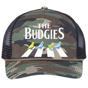 Budgie Parakeet Bird Design For A Budgerigar Owner Retro Rope Trucker Hat Cap