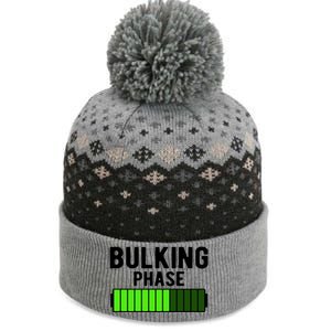 Bulking Phase Battery Loading Progress Bodybuilder Fitness Gift The Baniff Cuffed Pom Beanie