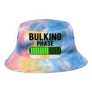 Bulking Phase Battery Loading Progress Bodybuilder Fitness Gift Tie Dye Newport Bucket Hat