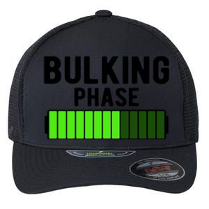 Bulking Phase Battery Loading Progress Bodybuilder Fitness Gift Flexfit Unipanel Trucker Cap