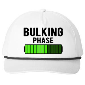 Bulking Phase Battery Loading Progress Bodybuilder Fitness Gift Snapback Five-Panel Rope Hat