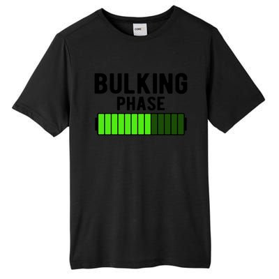 Bulking Phase Battery Loading Progress Bodybuilder Fitness Gift Tall Fusion ChromaSoft Performance T-Shirt