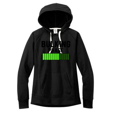 Bulking Phase Battery Loading Progress Bodybuilder Fitness Gift Women's Fleece Hoodie