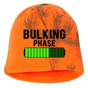 Bulking Phase Battery Loading Progress Bodybuilder Fitness Gift Kati - Camo Knit Beanie