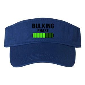 Bulking Phase Battery Loading Progress Bodybuilder Fitness Gift Valucap Bio-Washed Visor