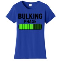 Bulking Phase Battery Loading Progress Bodybuilder Fitness Gift Women's T-Shirt