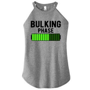 Bulking Phase Battery Loading Progress Bodybuilder Fitness Gift Women's Perfect Tri Rocker Tank